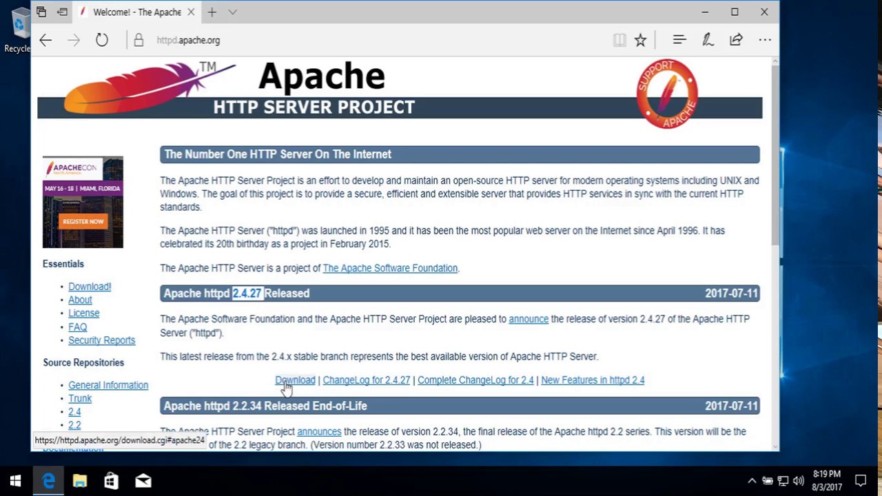 Apache ofbiz installation windows 10